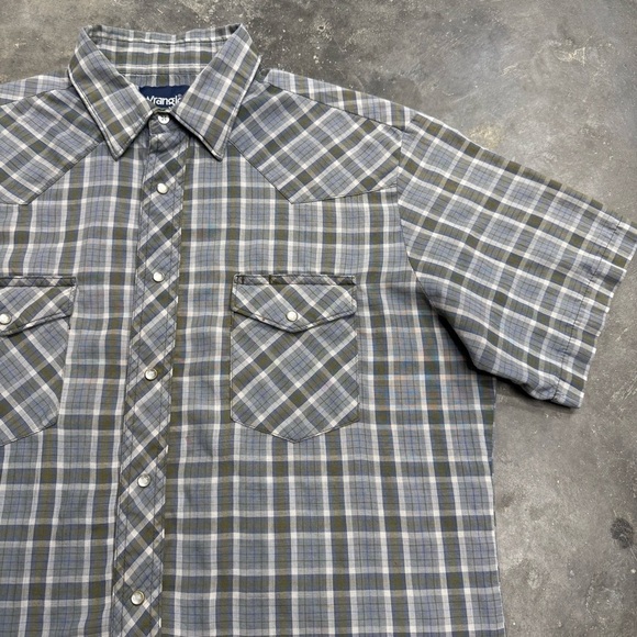 Wrangler Other - Wrangler Vintage Brushpopper Pearl Snap Western Shirt
